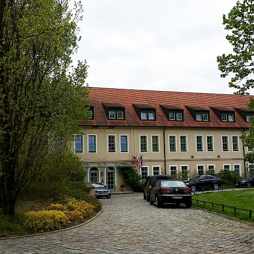 Das Schlosshotel Pillnitz liegt inmitten...